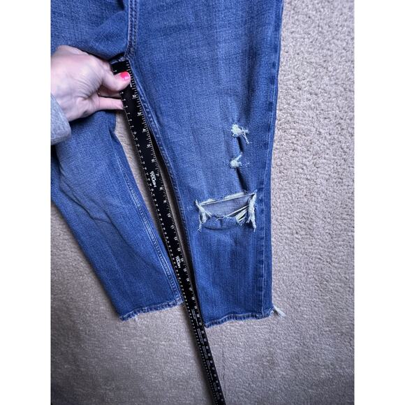 Abercrombie & Fitch The Ankle Straight Ultra High Rise Curve Love Sz 26 2 Jeans - Picture 9 of 12